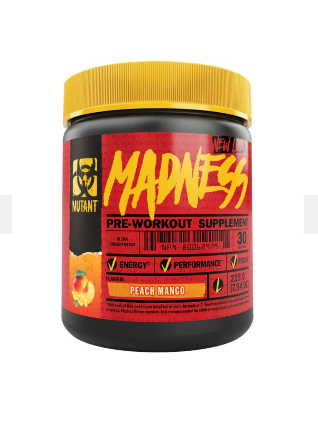 MUTANT MADNESS 225g – Extreme Pre-Workout Energy & Focus